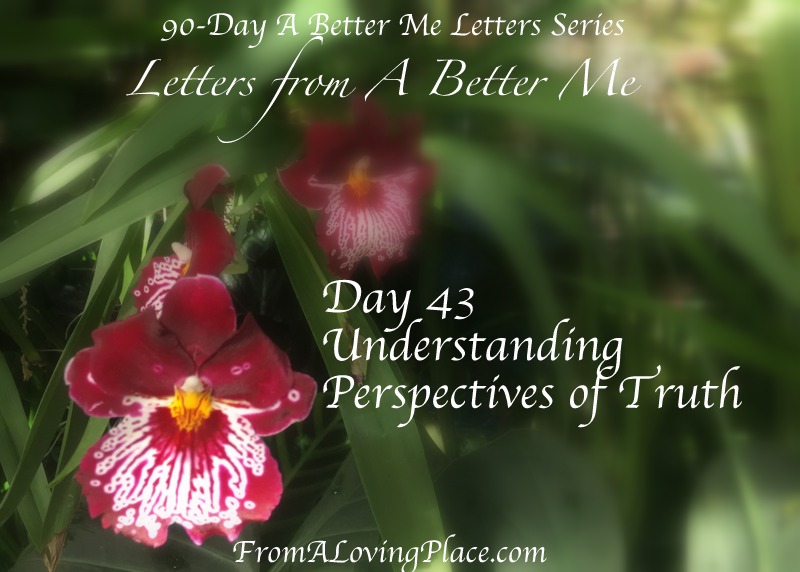90-Day A Better Me Letters Series: Day 43 – Understanding Perspectives of&nbsp;Truth