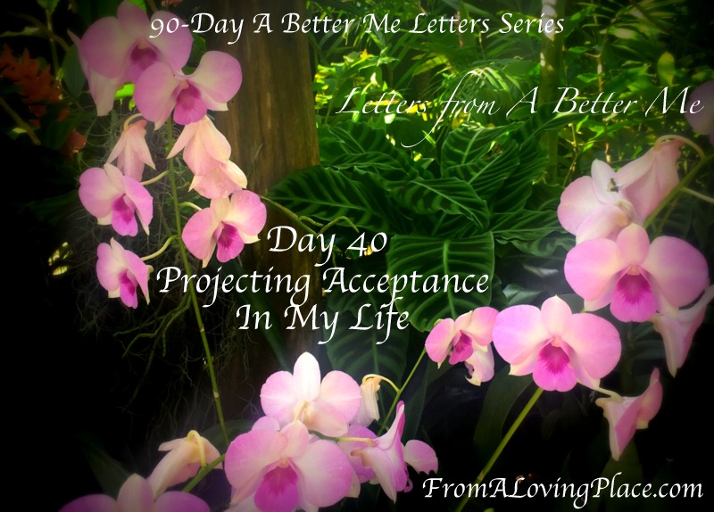 90-Day A Better Me Letters Series: Day 40 – Projecting Acceptance in My&nbsp;Life