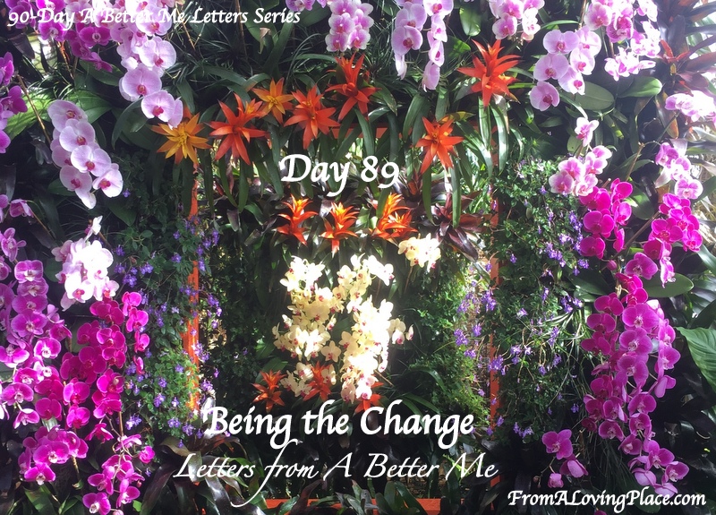 90-Day A Better Me Letters Series: Day 89 -Being the Change