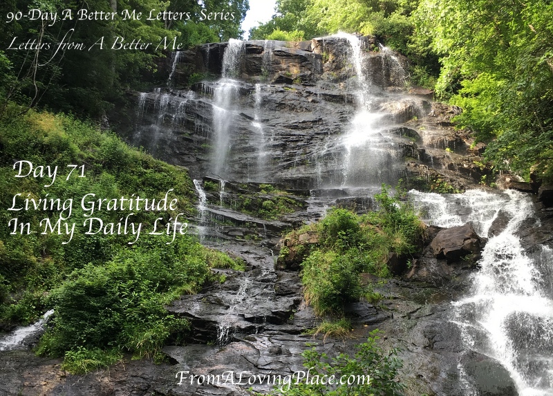 90-Day A Better Me Letters Series: Day 71 -Living Gratitude In My Daily&nbsp;Life